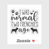 Funny French Bulldog Besitzer und Liebhaber Aufkleber (Blatt)