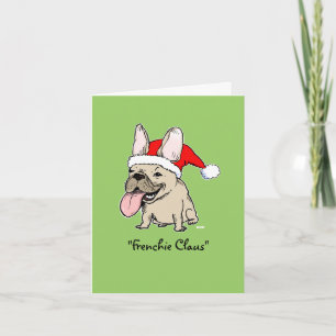 Funny French Bulldog Christmas Frenchie Feiertagskarte