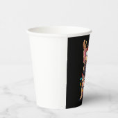 Funny French Bulldog Christmas Light Weihnachtsman Pappbecher (Rechts)