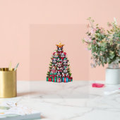 Funny French Bulldog Christmas Tree Weihnachtsmann Acrylschild (Hochzeit)