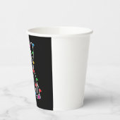 Funny French Bulldog Dog Tree Christmas Lights Xma Pappbecher (Links)