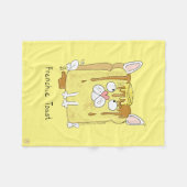 Funny French Bulldog Frenchie Dog Niedliche Kinder Fleecedecke (Vorderseite (Horizontal))