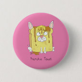 Funny French Bulldog Frenchie Niedlicher Hund Cart Button (Vorderseite)