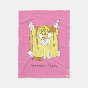 Funny French Bulldog Frenchie Niedlicher Hund Cart Fleecedecke