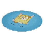 Funny French Bulldog Frenchie Niedlicher Hund Cart Schneidebrett (Ecke)