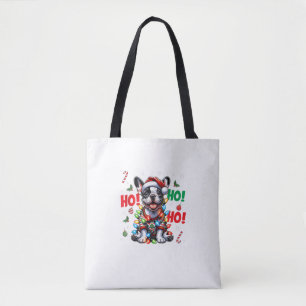 Funny French Bulldog HO HO HO Weihnachts-Weihnacht Tasche