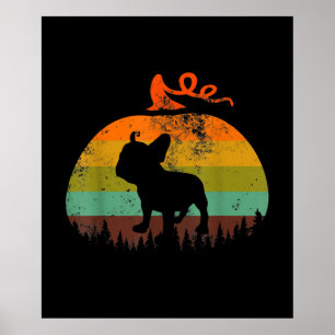 Funny French Bulldog   KürbisHalloween-Geschenk Poster