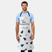 Funny French Bulldog Pattern Personalisiert Schürze (Getragen)