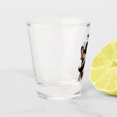 Funny French Bulldog Pour Custom Schnapsglas (Links)