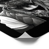 Funny French Bulldog Rapper Hip Hop Star Poster (Ecke)