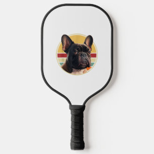 Funny French Bulldog Retro Outfits Niedlich für Pickleball Schläger