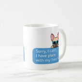 Funny French Bulldog Tasse (VorderseiteRechts)