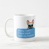 Funny French Bulldog Tasse (Links)