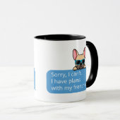 Funny French Bulldog Tasse (VorderseiteRechts)