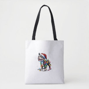 Funny French Bulldogs Christmas Weihnachtsmannmütz Tasche