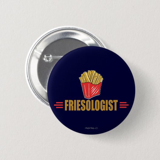 Funny French Fries Button (Vorne & Hinten)