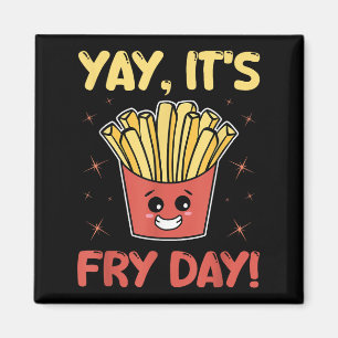Funny French Fries Grafische Erwachsene Kinder - Y Magnet