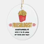 Funny French Fries Keramik Ornament (Links)