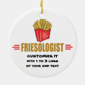 Funny French Fries Keramik Ornament (Hinten)