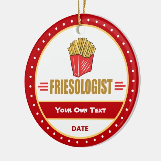 Funny French Fries Keramik Ornament (Links)