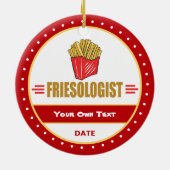 Funny French Fries Keramik Ornament (Hinten)