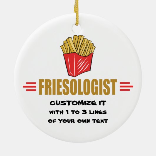 Funny French Fries Keramikornament (Hinten)