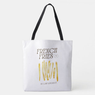 Funny French Fries Liebe Tote Bag Tasche
