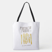 Funny French Fries Liebe Tote Bag Tasche (Rückseite)
