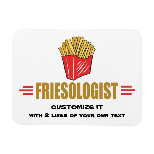 Funny French Fries Magnet (Horizontal)