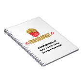 Funny French Fries Notizblock (Rechte Seite)
