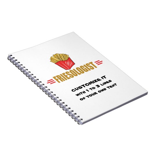 Funny French Fries Notizblock (Rechte Seite)