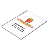 Funny French Fries Notizblock (Linke Seite)
