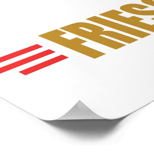 Funny French Fries Poster (Ecke)