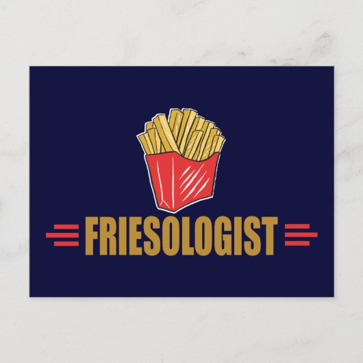 Funny French Fries Postkarte (Vorderseite)