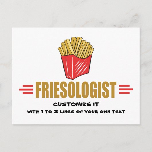 Funny French Fries Postkarte (Vorderseite)