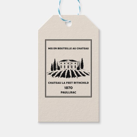 Funny French Geburtstag Geschenkanhänger (Vorderseite)