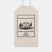 Funny French Geburtstag Geschenkanhänger (Rückseite)