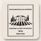 Funny French Geburtstag Getränkeuntersetzer (Vorderseite)