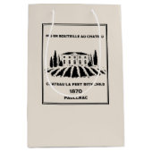 Funny French Geburtstag Mittlere Geschenktüte (Vorderseite)