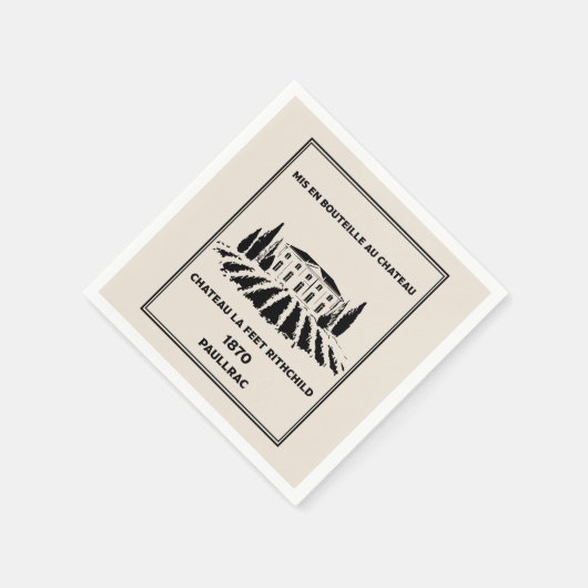 Funny French Geburtstag Serviette (Ecke)