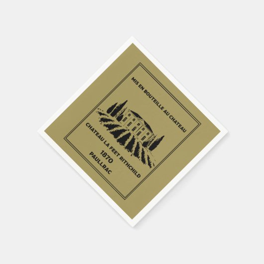 Funny French Geburtstag Serviette (Ecke)