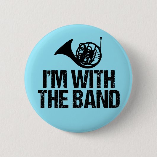 Funny French Horn Button (Vorderseite)