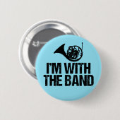 Funny French Horn Button (Vorne & Hinten)