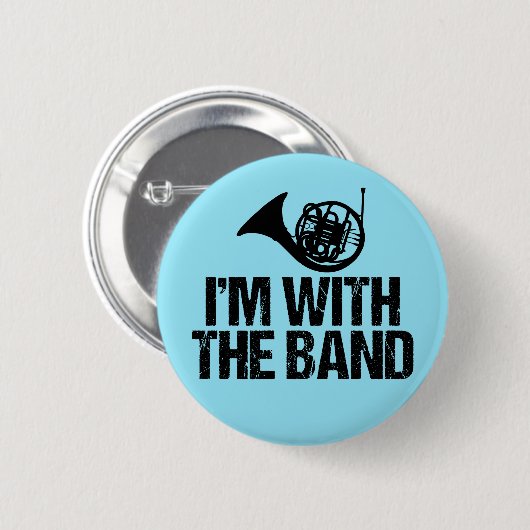 Funny French Horn Button (Vorne & Hinten)