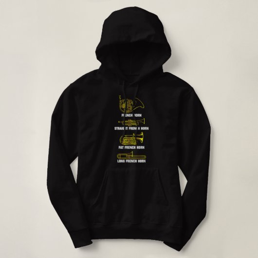 Funny French Horn Variations3 Hoodie (Design vorne)