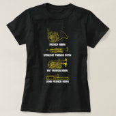 Funny French Horn Variations3 T-Shirt (Design vorne)
