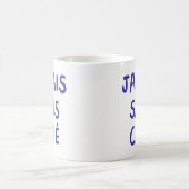Funny French Jamais Sans Café Kaffeekonzept Grafik Kaffeetasse (Mittel)