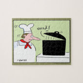 Funny French Koch Cartoon Art Voila Gourmet Puzzle (Horizontal)