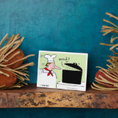 Funny French Koch Cooking Cartoon Desk Fotoplatte (Seite)