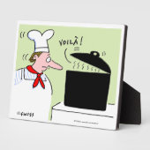 Funny French Koch Cooking Cartoon Desk Fotoplatte (Seite)
